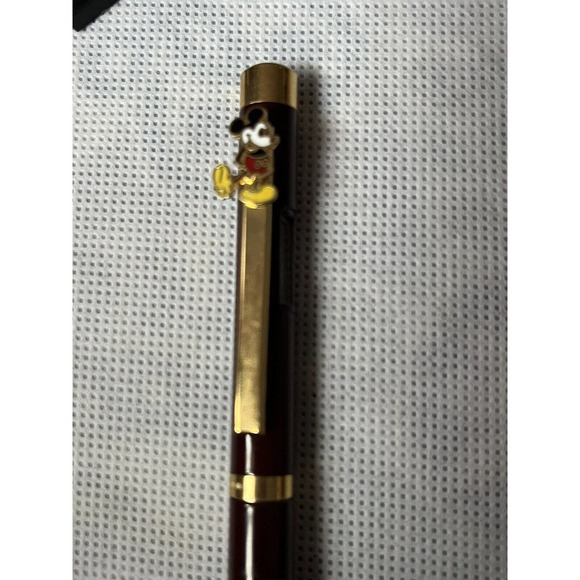 Vintage Mickey Mouse Walt Disney Gold Filled Clock Pen ~Need Ink~ - Picture 4 of 14